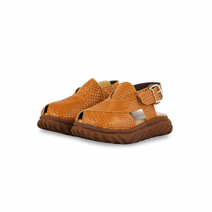 Boys Brown Peshawari Chappal KD4738