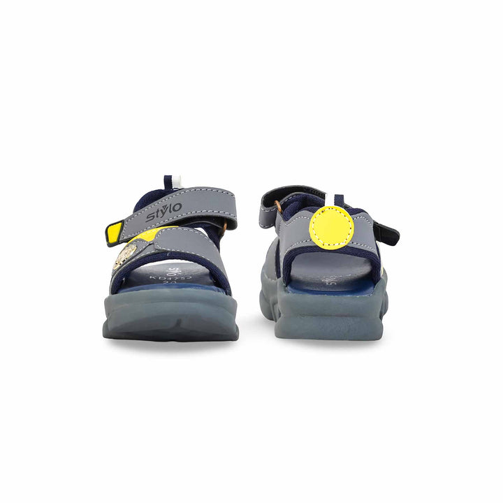 Boys Grey Formal Sandal KD4753