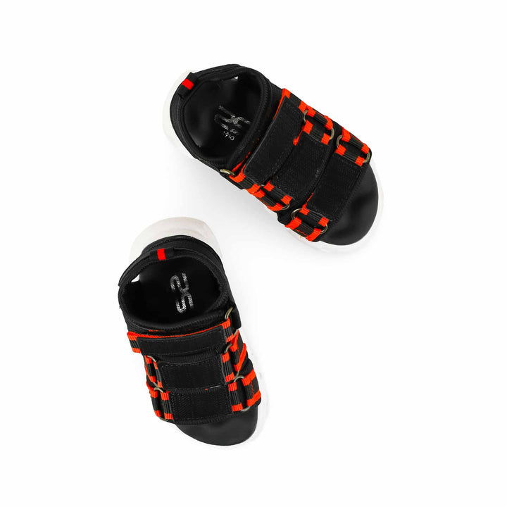 Boys Black Casual Sandal KD4754