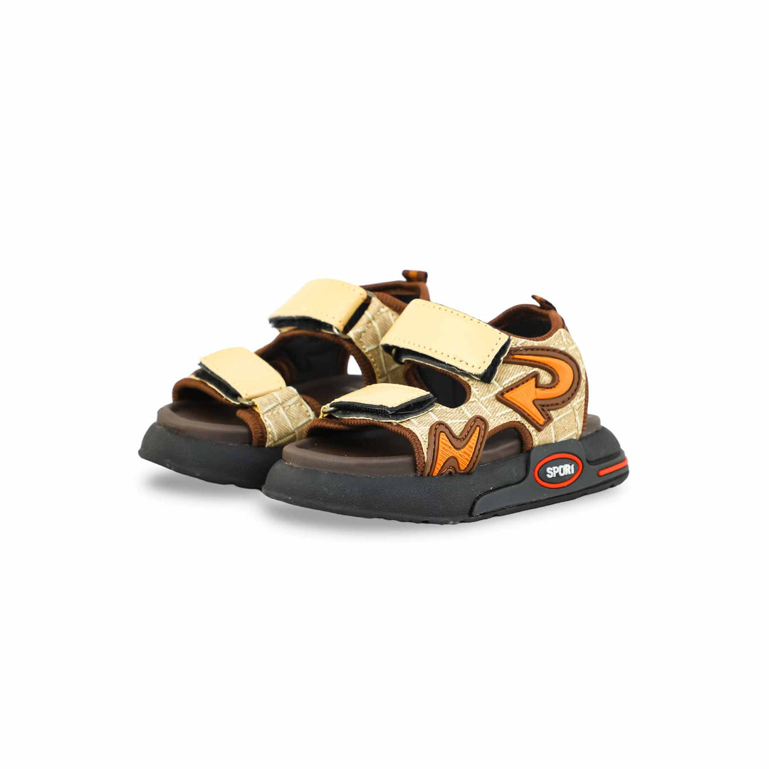 Boys Brown Casual Sandal KD4760