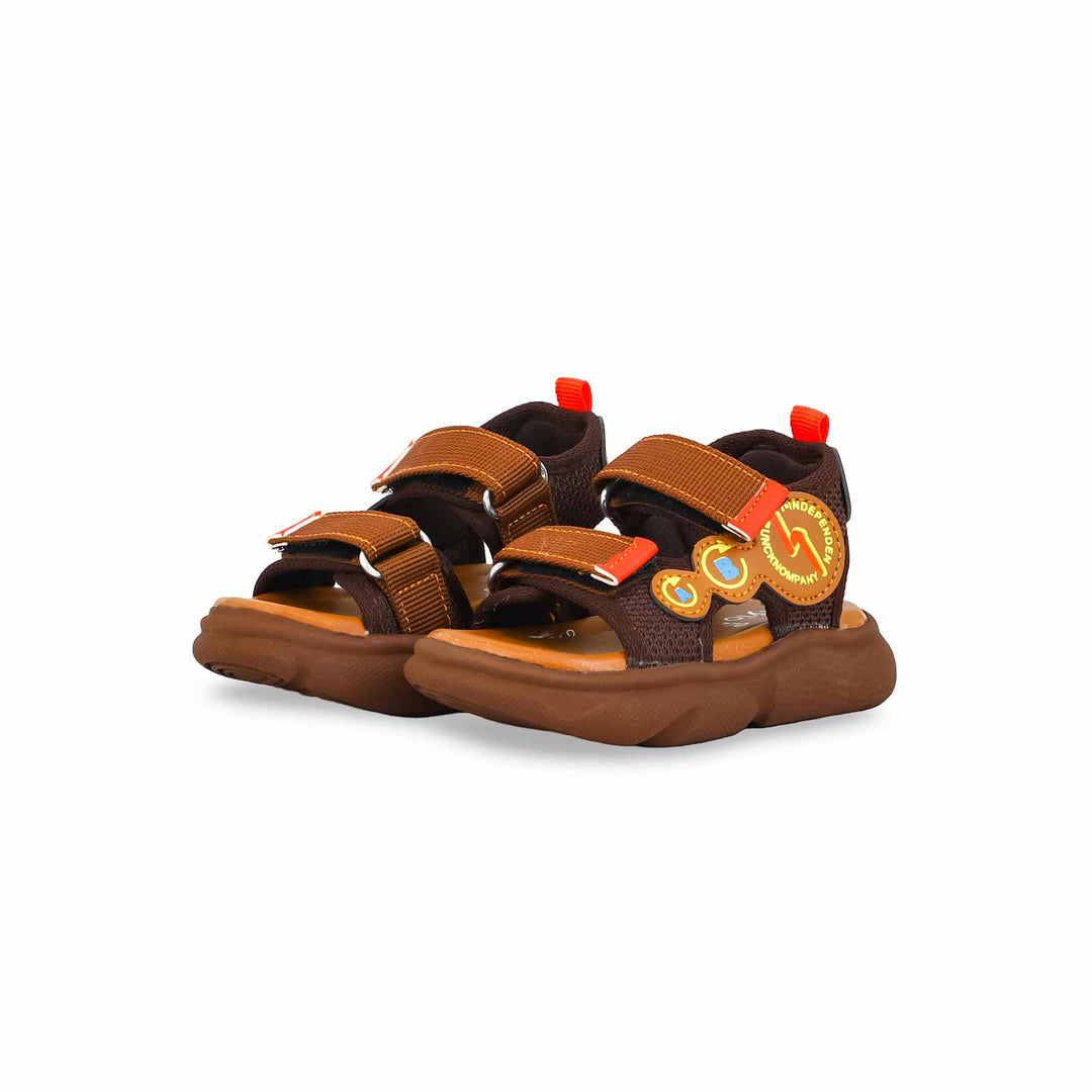 Boys Brown Casual Sandal KD4770