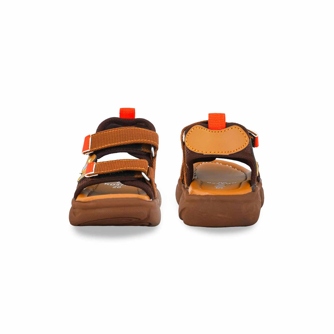 Boys Brown Casual Sandal KD4770