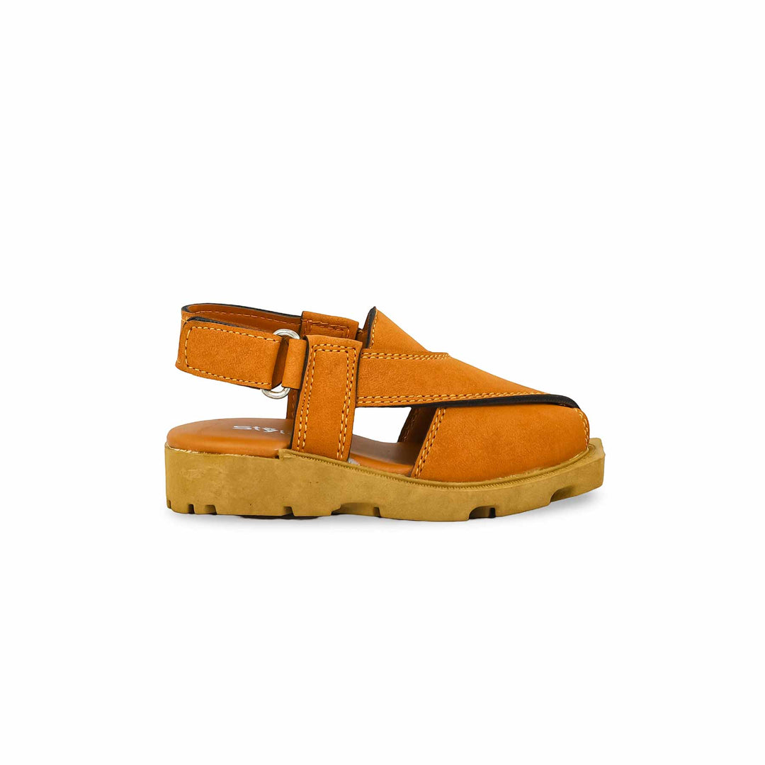 Boys Mustard Peshawari Chappal KD4780