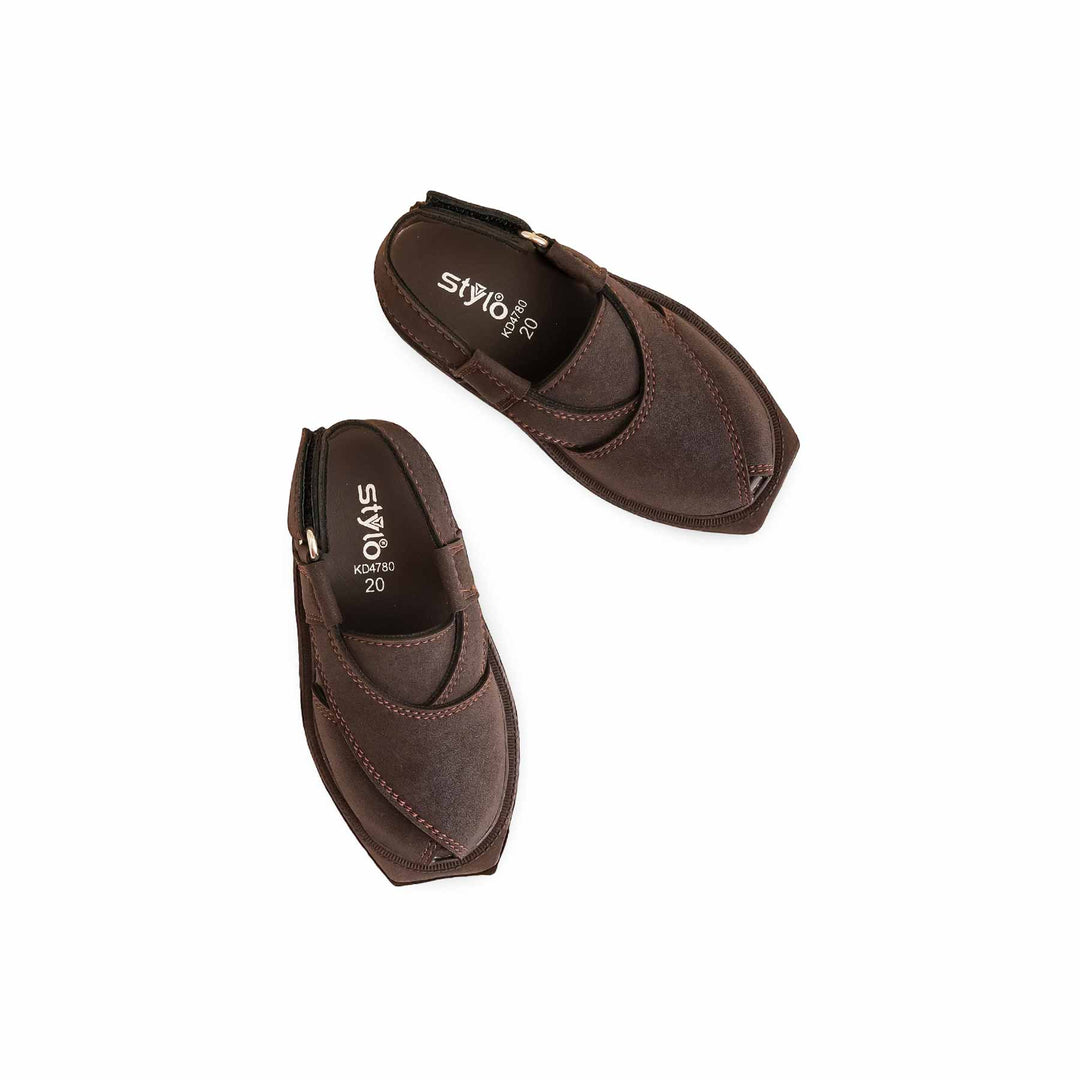 Boys Coffee Peshawari Chappal KD4780