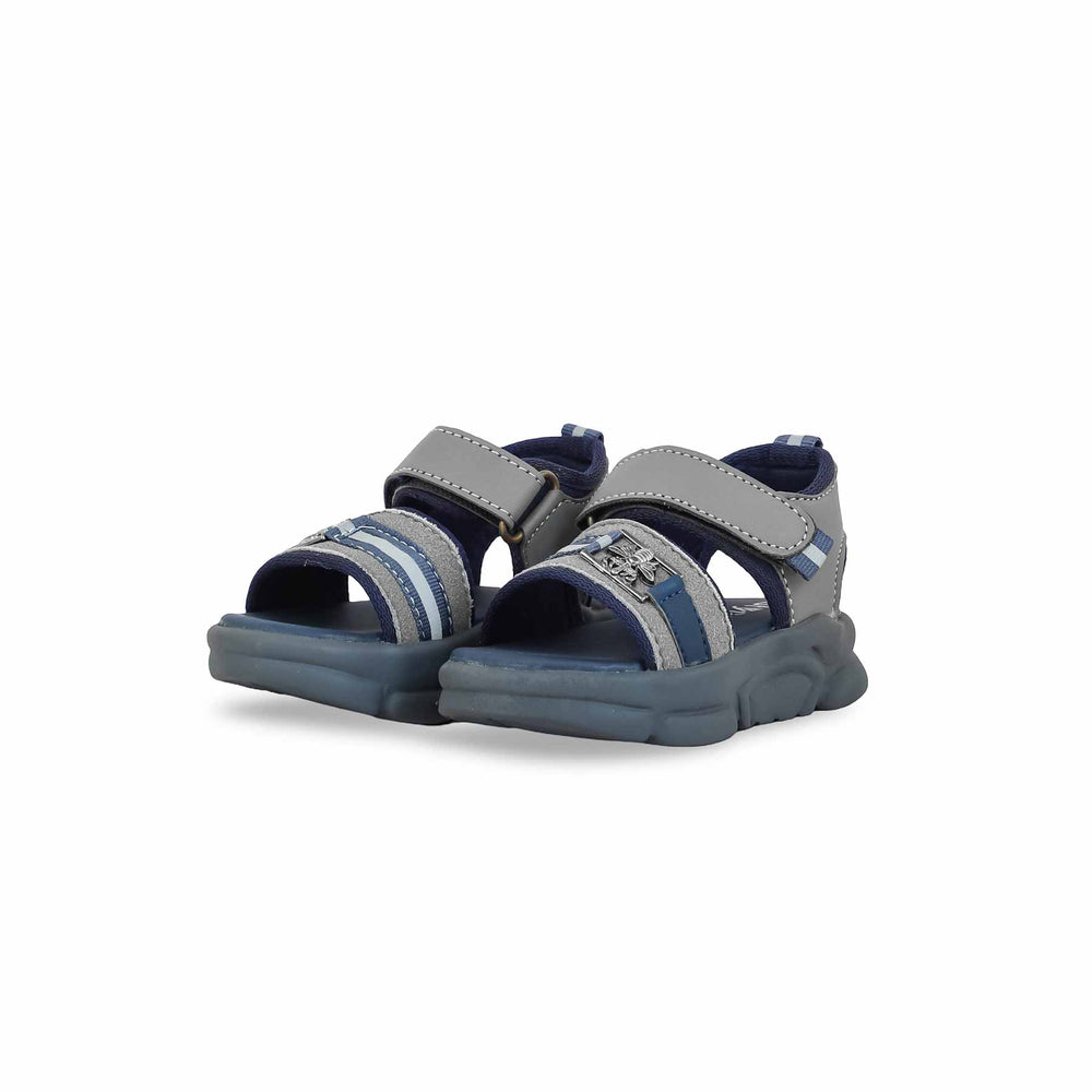 Boys Grey Formal Sandal KD4782