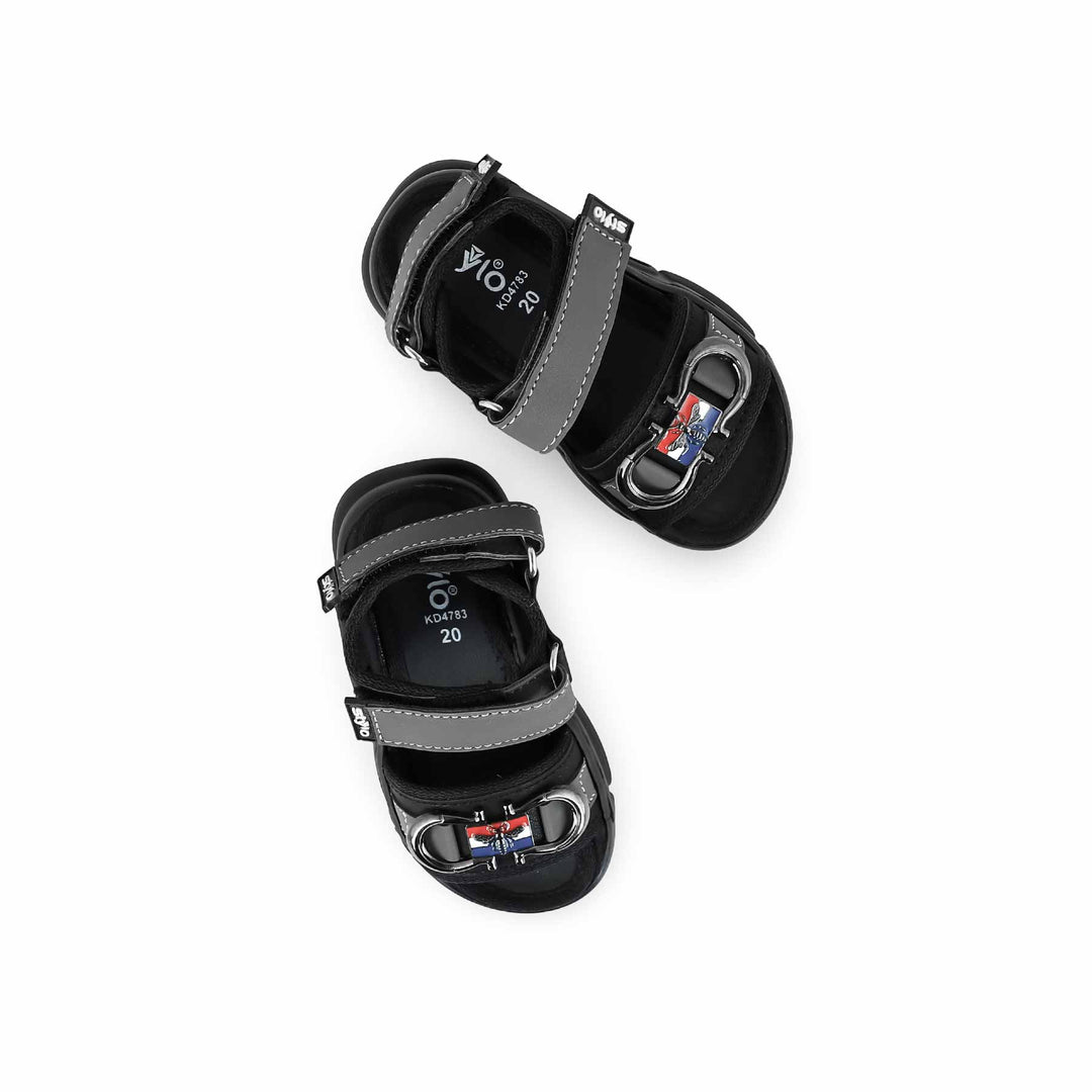Boys Grey Formal Sandal KD4783