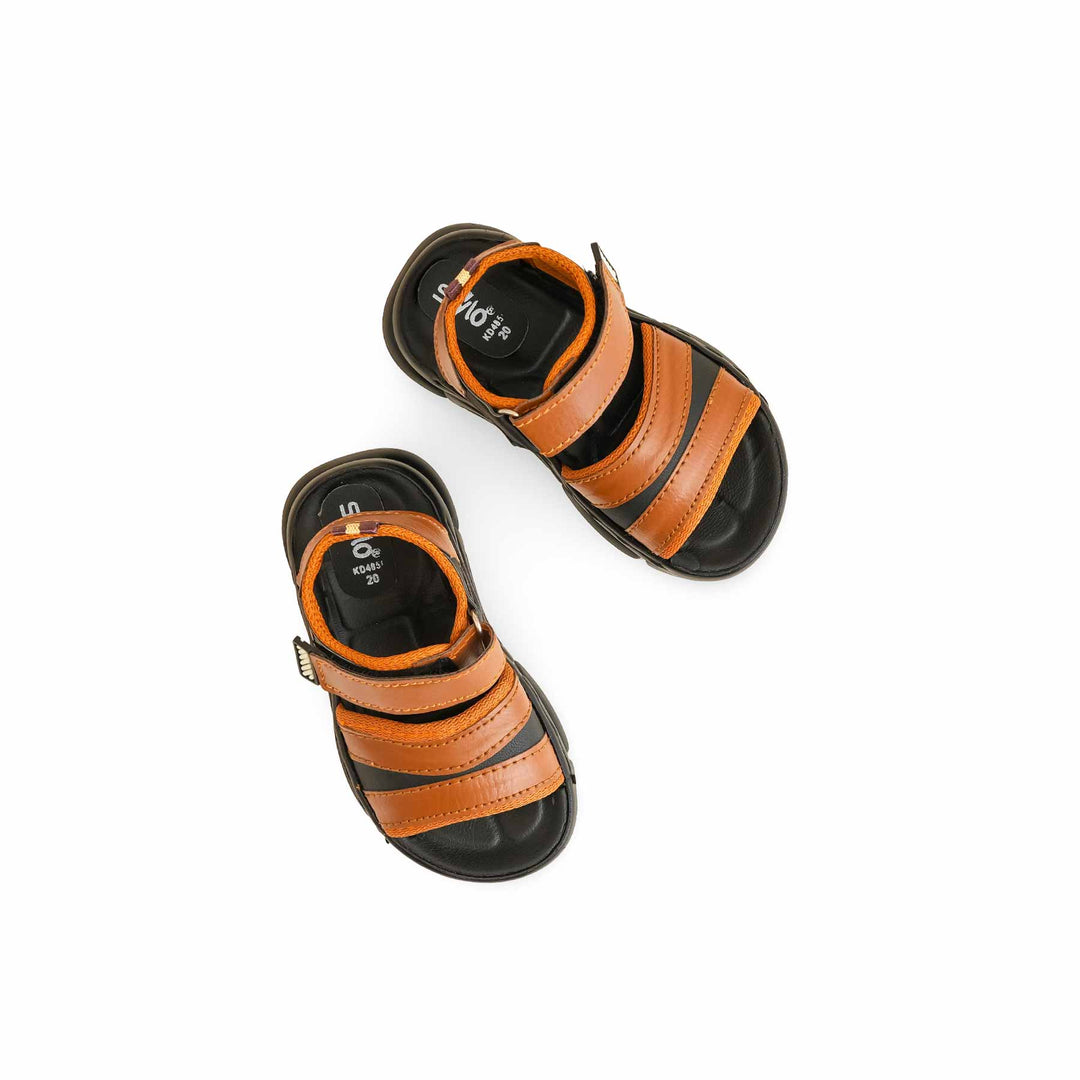 Boys Brown Formal Sandal KD4858