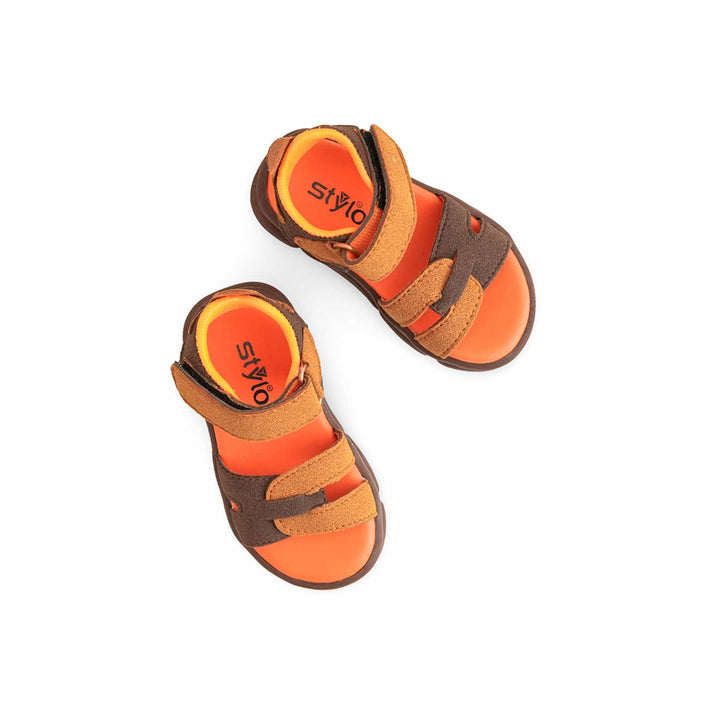 Boys Brown Formal Sandal KD4862