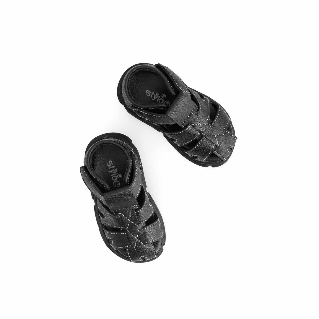 Boys Black Formal Sandal KD4864