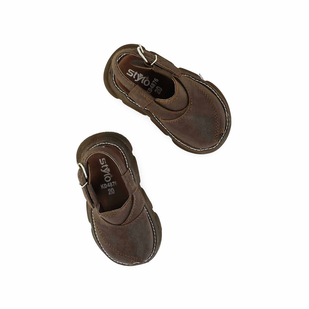 Boys Coffee Peshawari Chappal KD4876