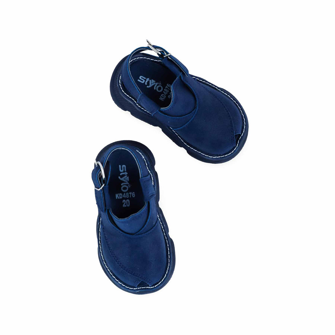 Boys Navy Peshawari Chappal KD4876