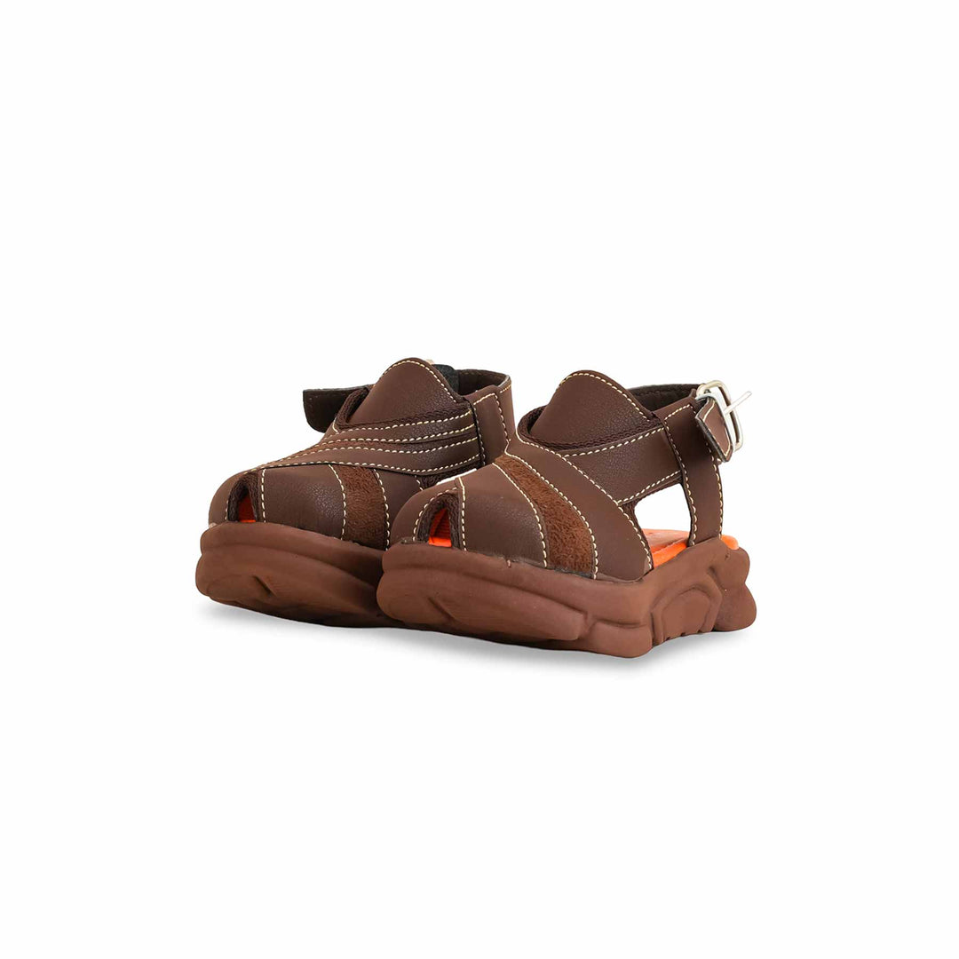 Boys Brown Peshawari Chappal KD4877