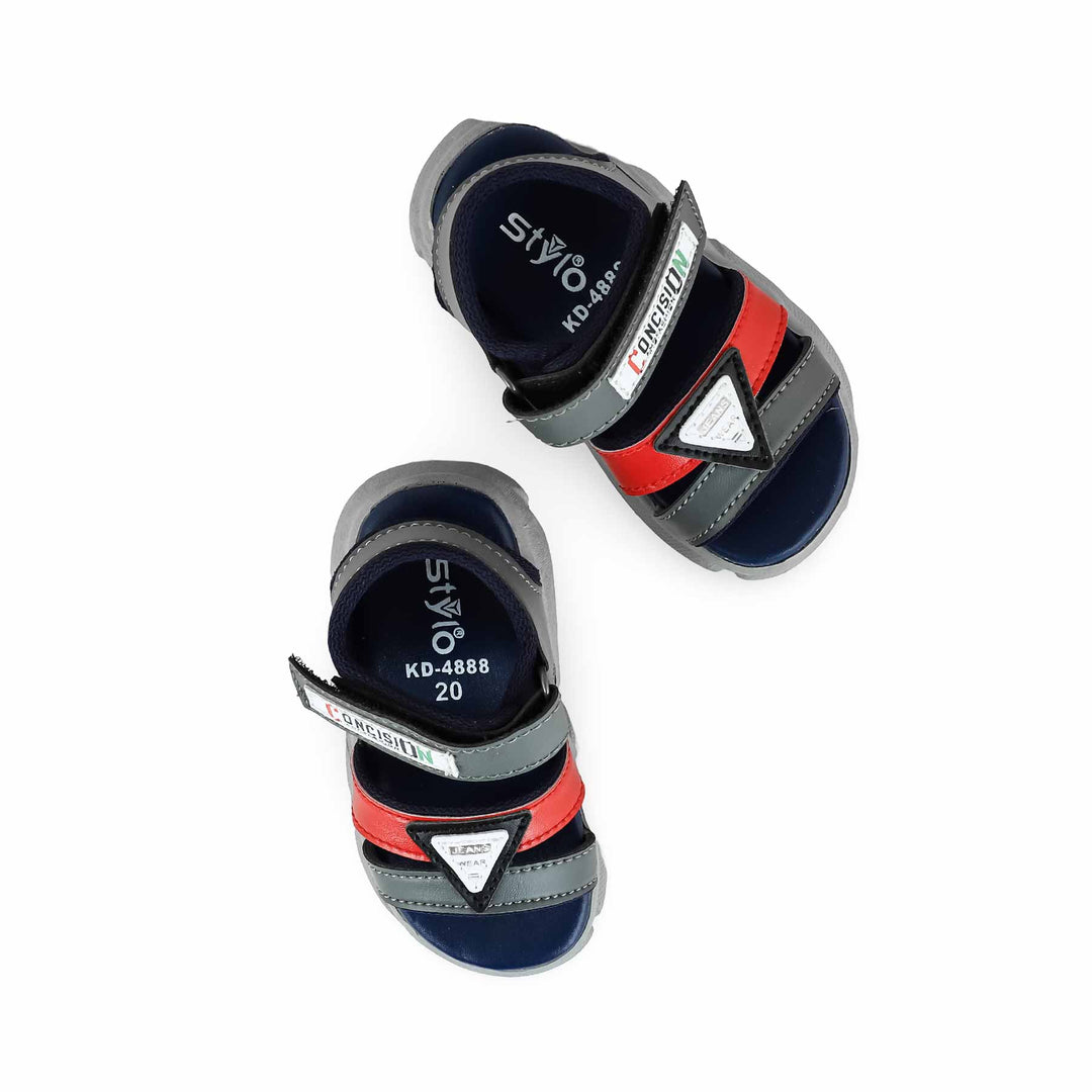 Boys Red Casual Sandal KD4888