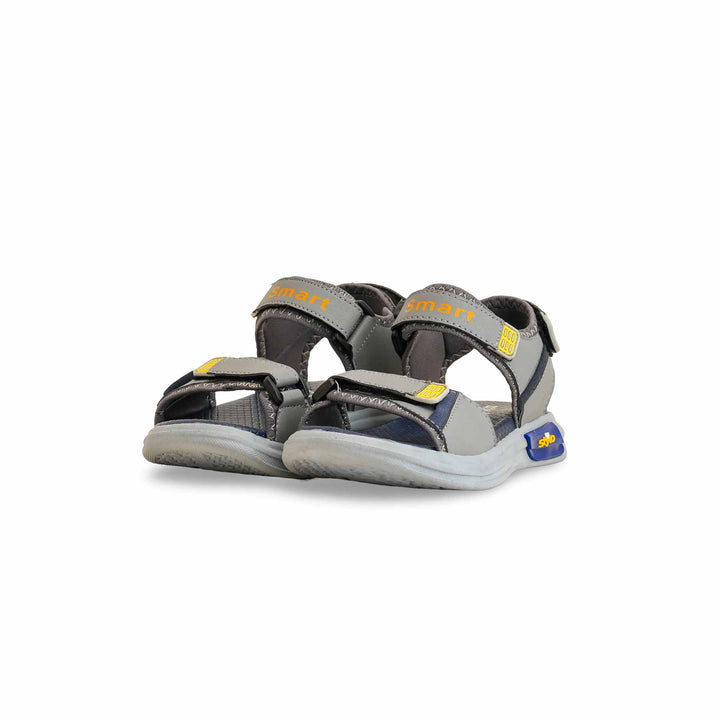 Boys Grey Casual Sandal KD4905