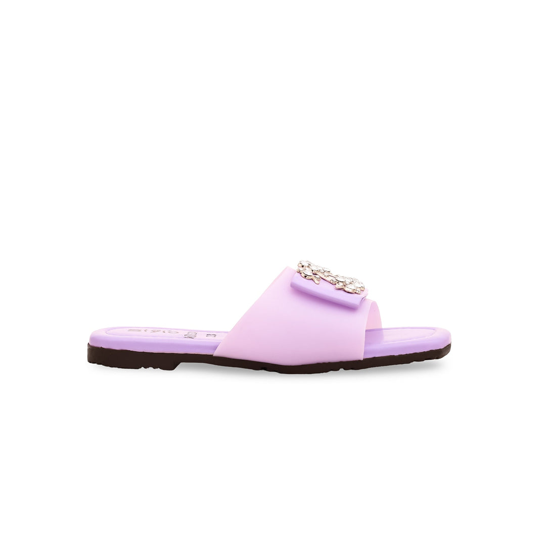 Girls Purple Formal Slipper KD5341