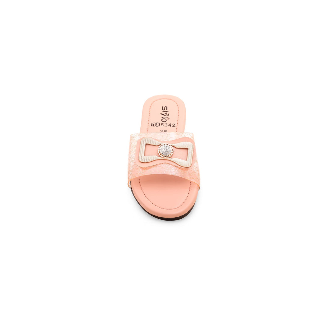 Girls Pink Formal Slipper KD5342