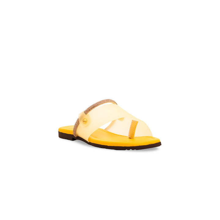 Girls Yellow Formal Slipper KD5343