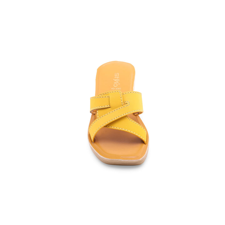 Girls Yellow Casual Slipper KD5362