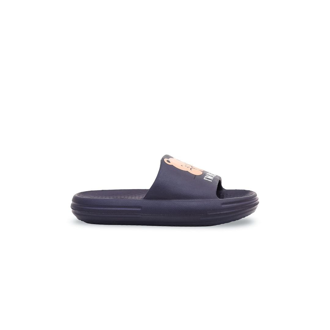 Girls Navy Casual Flip Flop KD5380