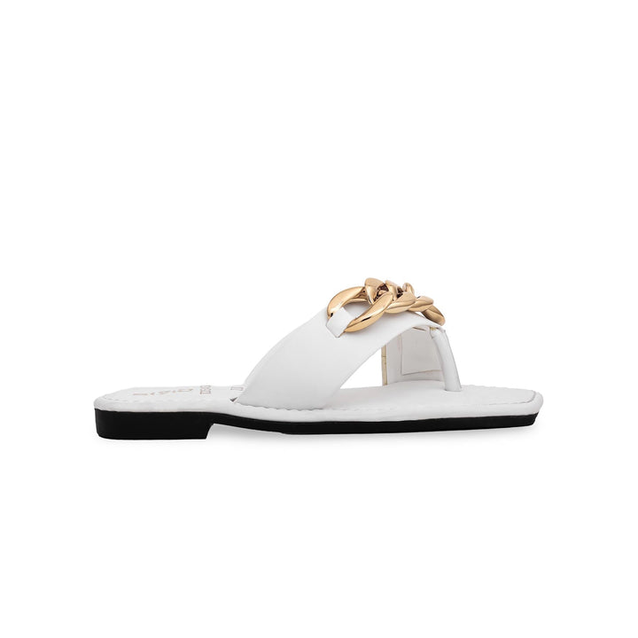 Girls White Formal Slipper KD5405