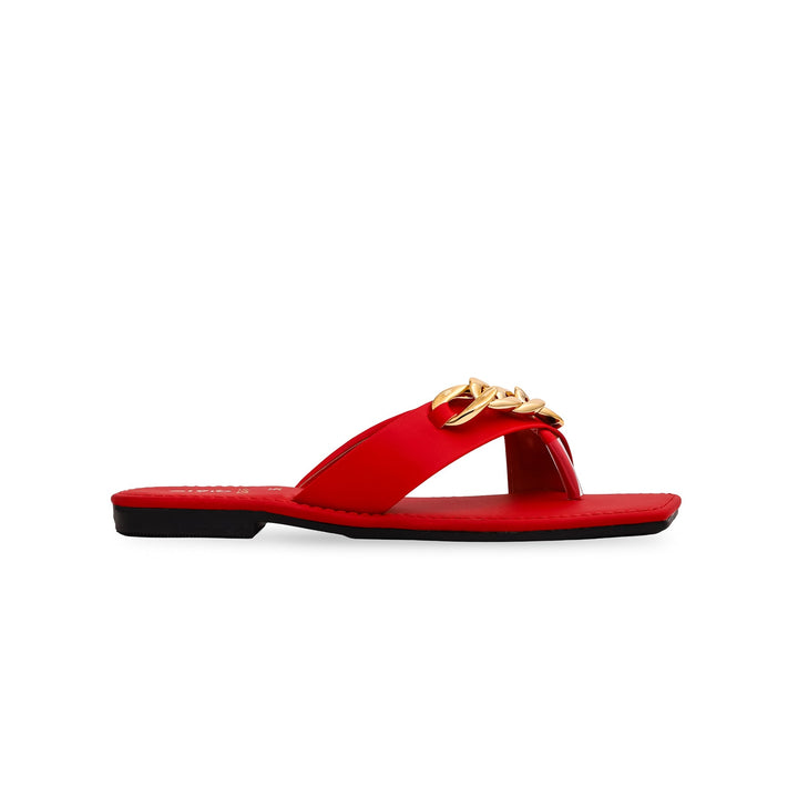 Girls Red Formal Slipper KD5405