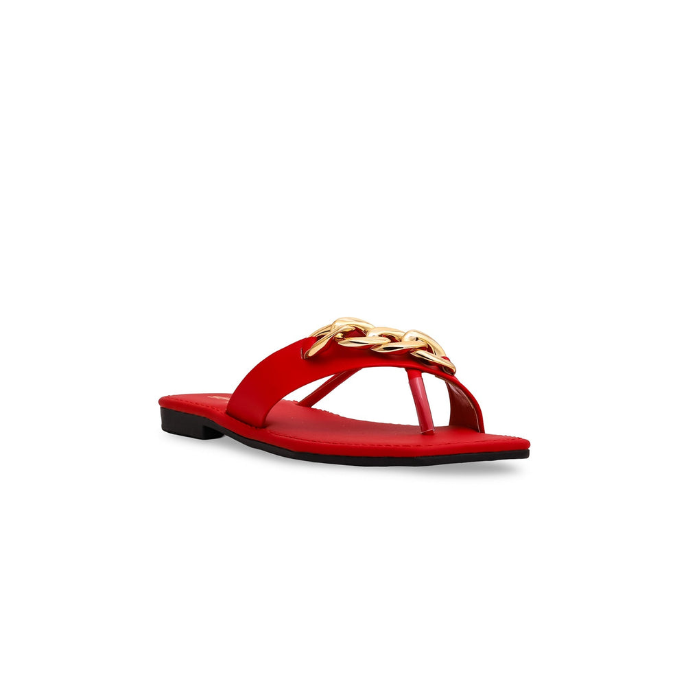 Girls Red Formal Slipper KD5405