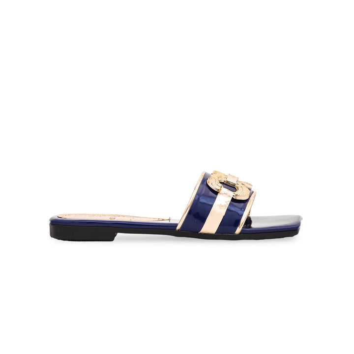 Girls Navy Casual Slipper KD5471