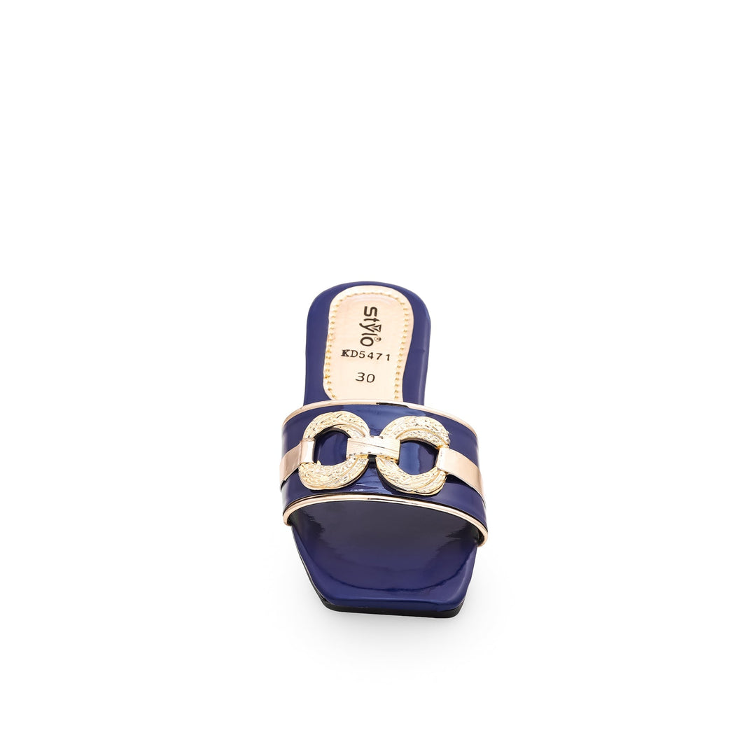 Girls Navy Casual Slipper KD5471