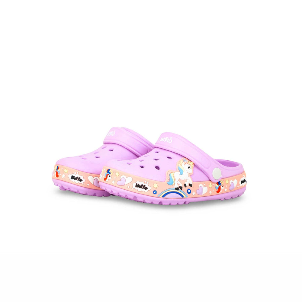 Girls Purple Casual Flip Flop KD5515