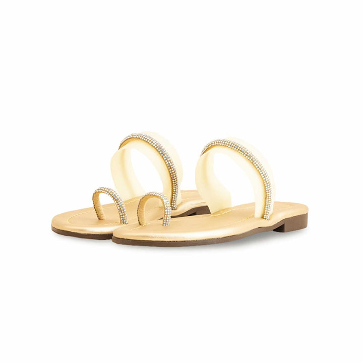 Girls Golden Casual Slipper KD5530