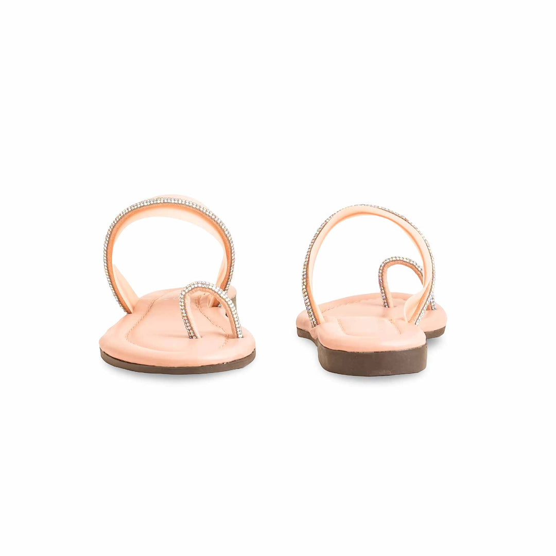 Girls Peach Casual Slipper KD5530