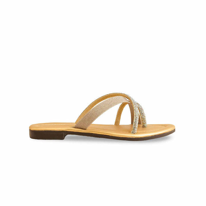 Girls Golden Fancy Slipper KD5532