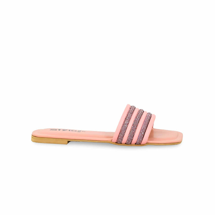 Girls Pink Formal Slipper KD5536