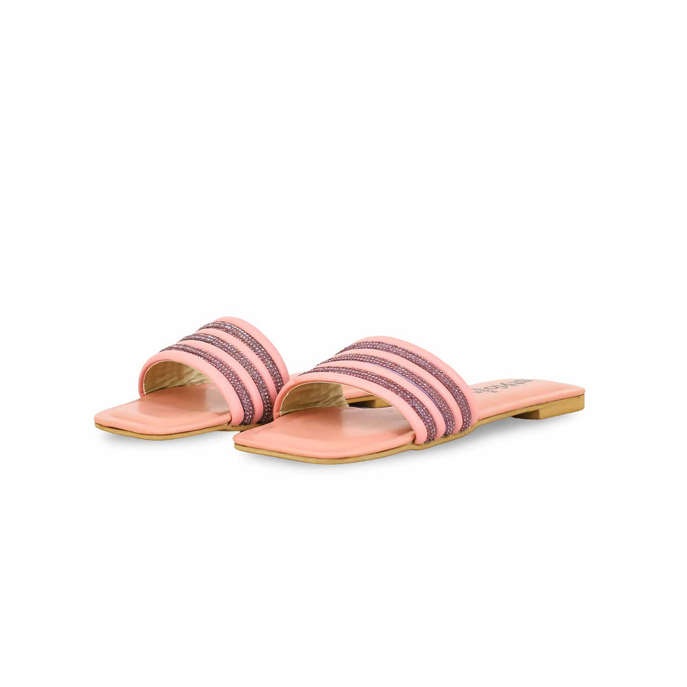 Girls Pink Formal Slipper KD5536