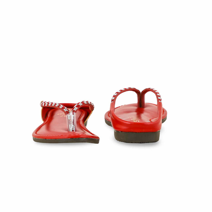 Girls Red Casual Slipper KD5540