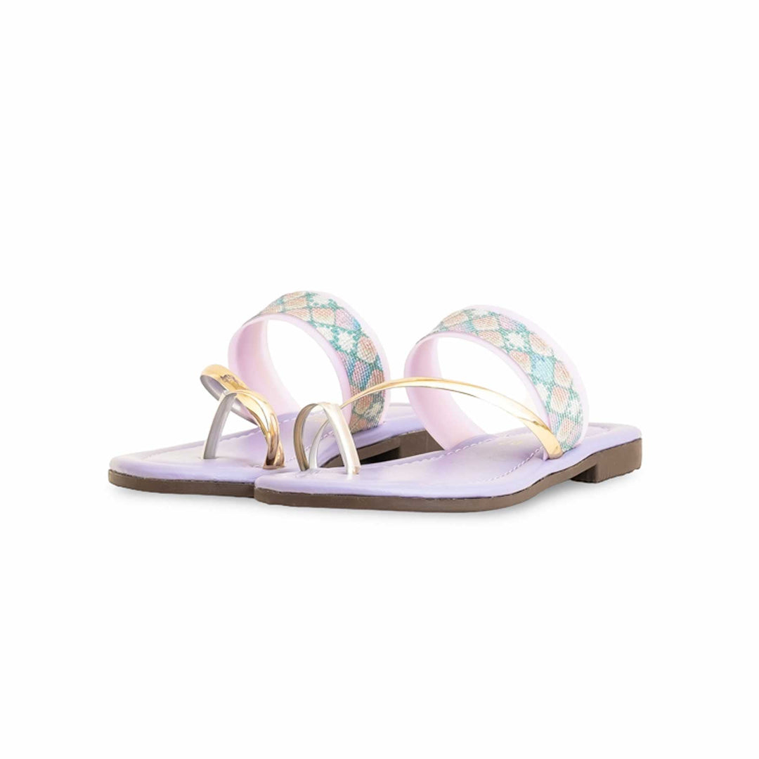 Girls Purple Casual Slipper KD5550