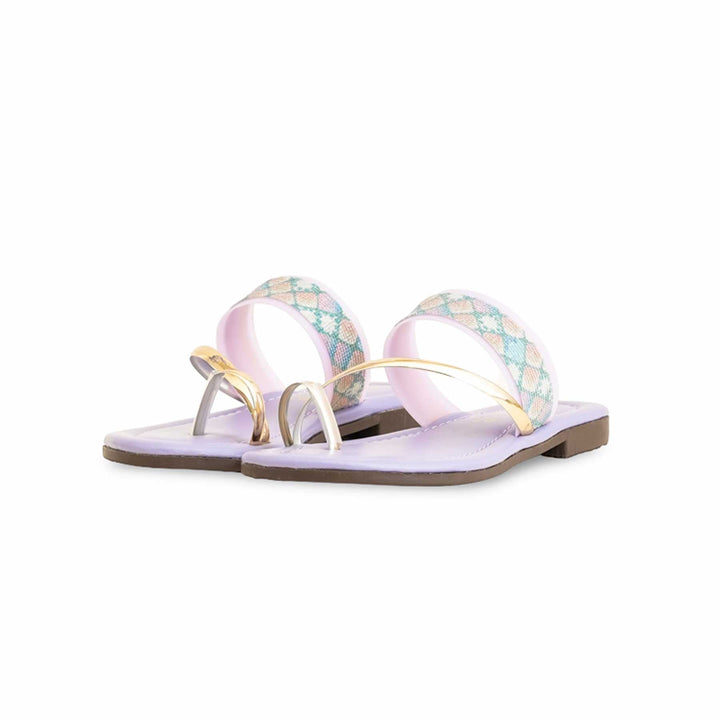 Girls Purple Casual Slipper KD5550