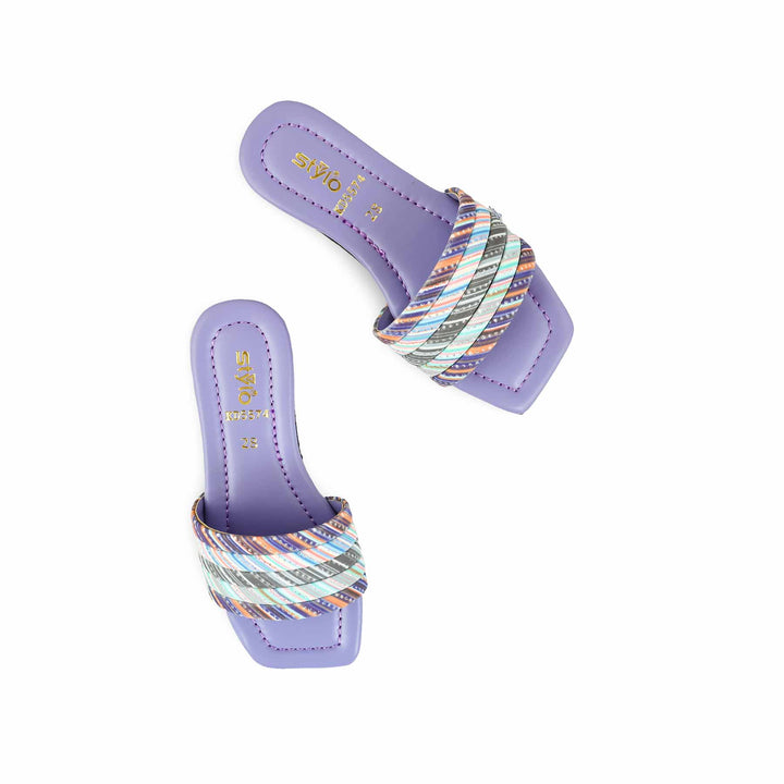 Girls Purple Formal Slipper KD5574