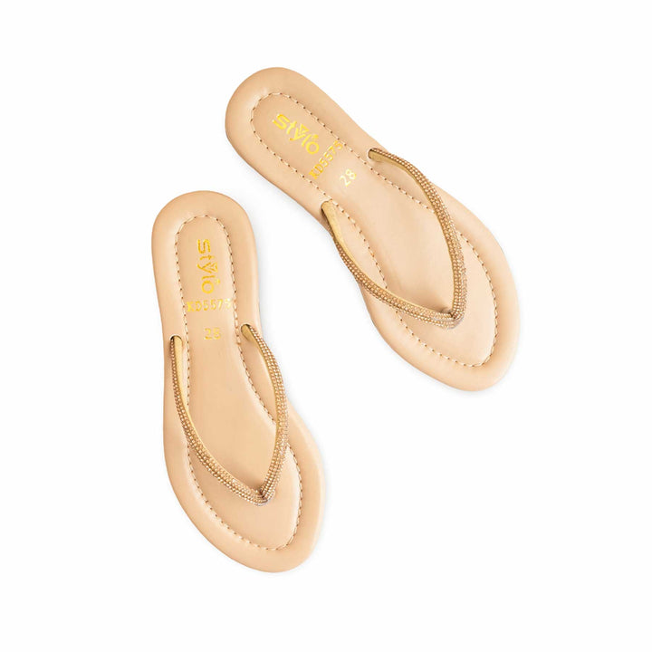Girls Golden Fancy Slipper KD5575