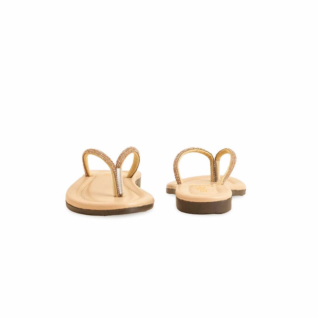 Girls Golden Fancy Slipper KD5575