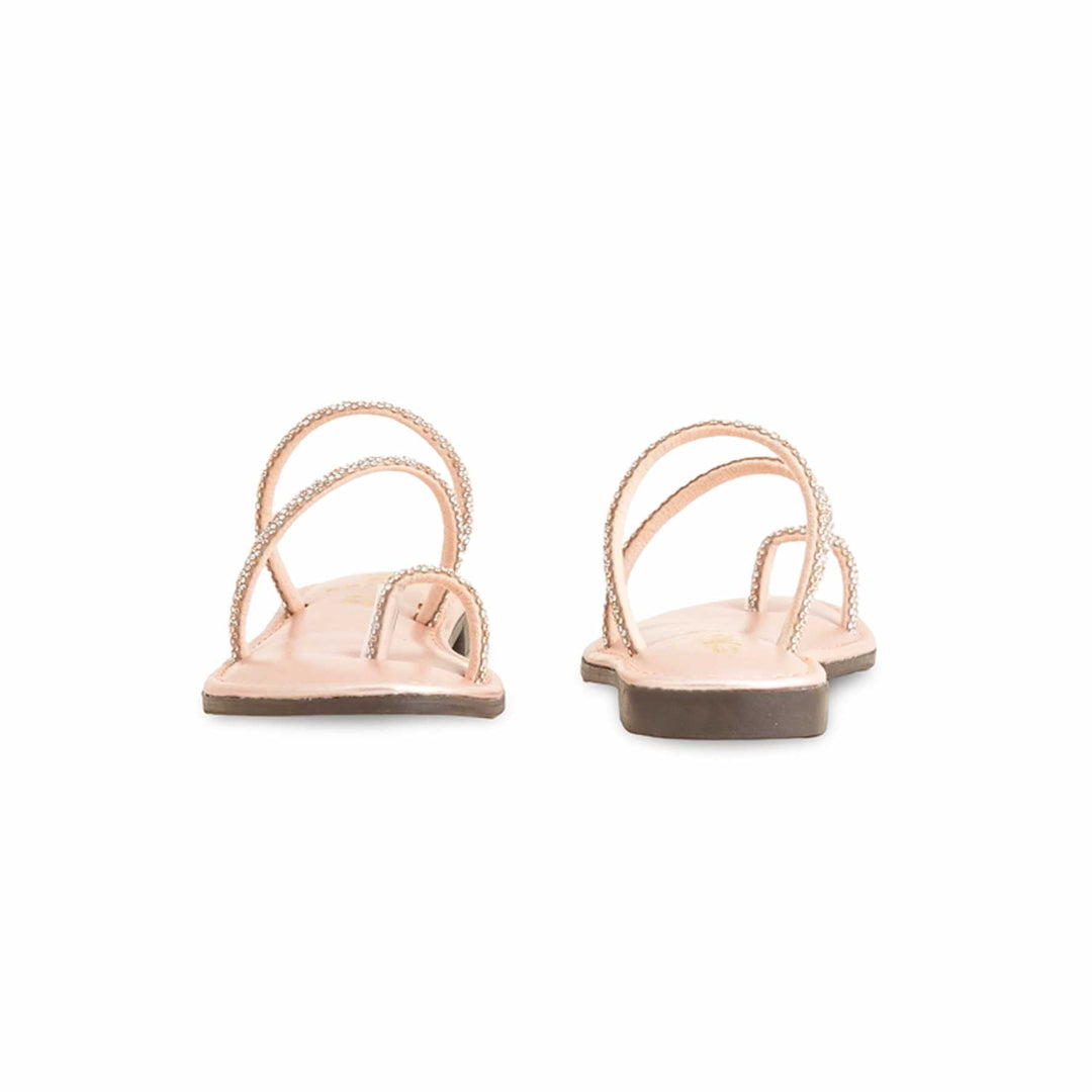 Girls Peach Fancy Slipper KD5590