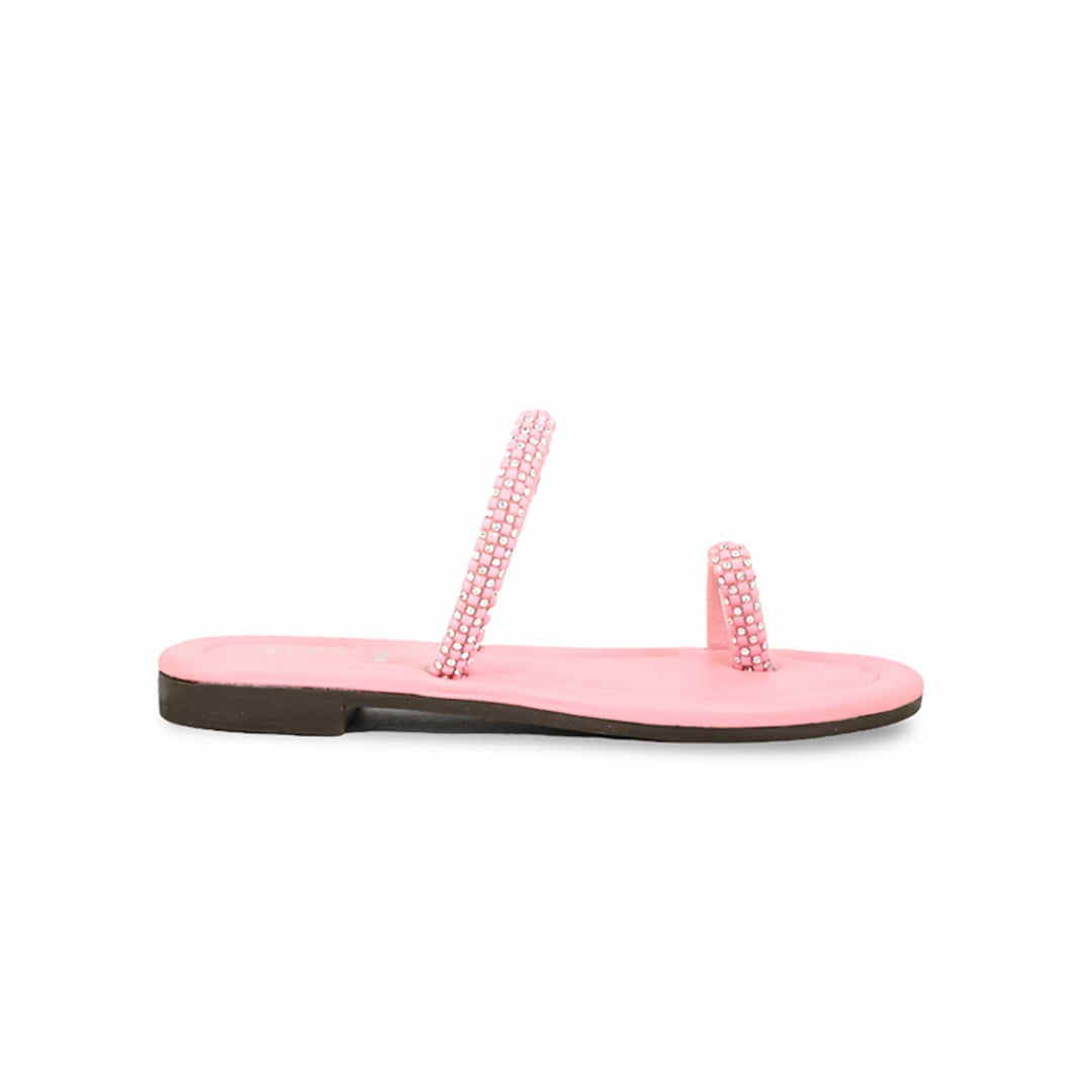 Girls Pink Formal Slipper KD5592