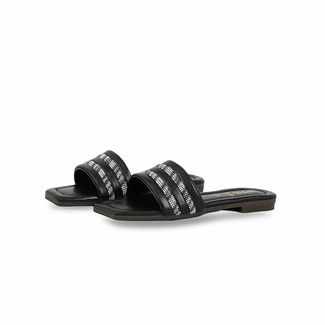 Girls Black Formal Slipper KD5594