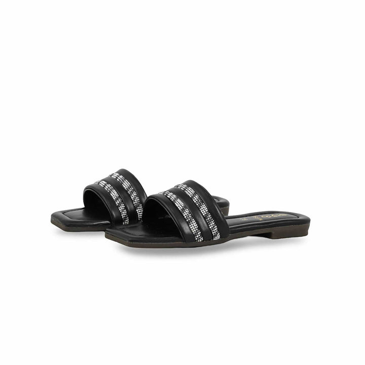 Girls Black Formal Slipper KD5594