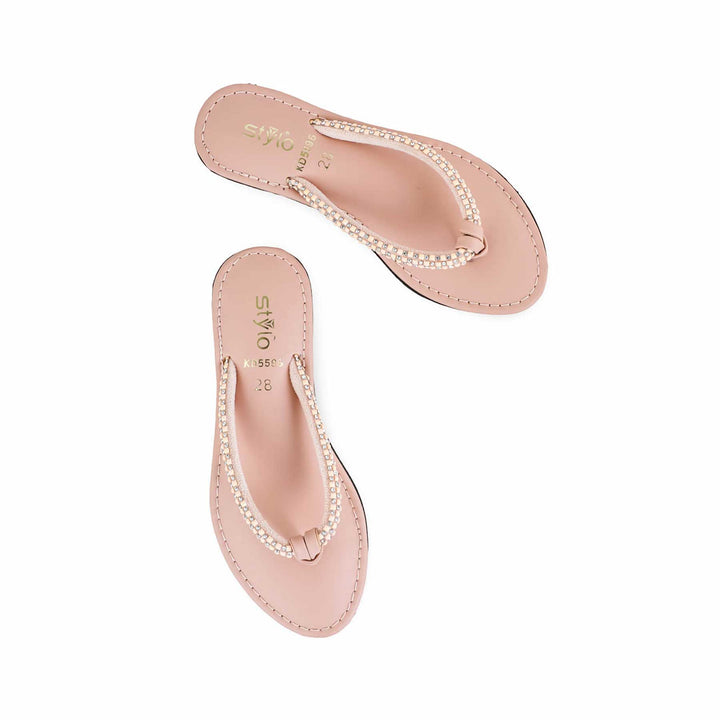 Girls Pink Formal Slipper KD5596