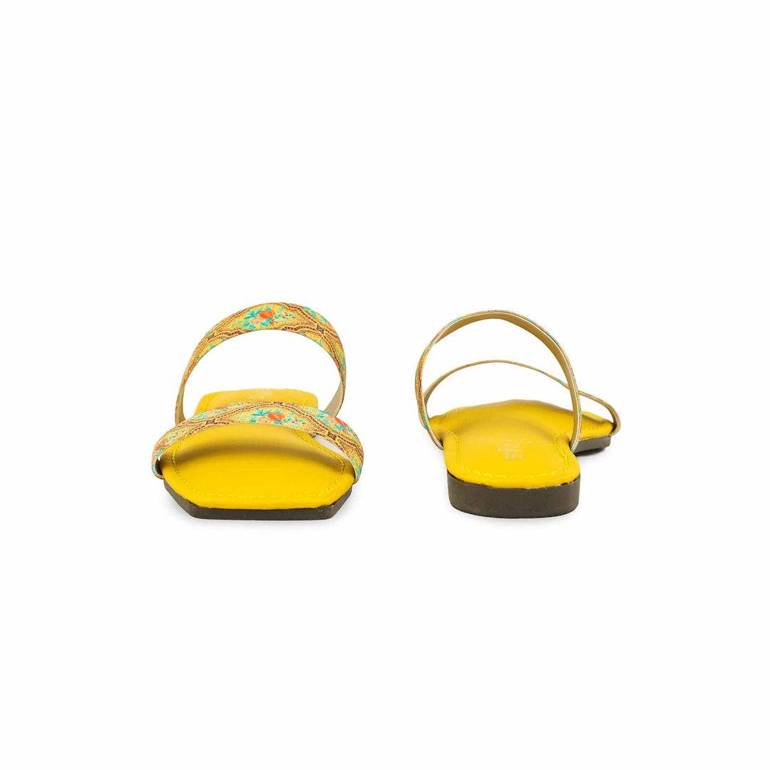Girls Yellow Casual Slipper KD5597