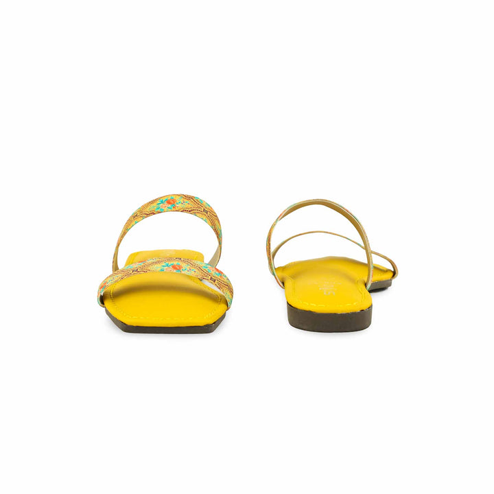 Girls Yellow Casual Slipper KD5597