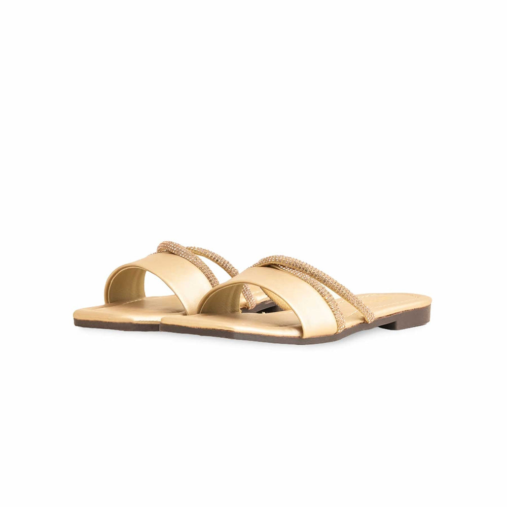 Girls Golden Formal Slipper KD5600