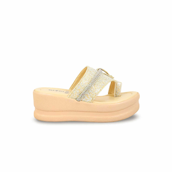 Girls Golden Fancy Sandal KD5633