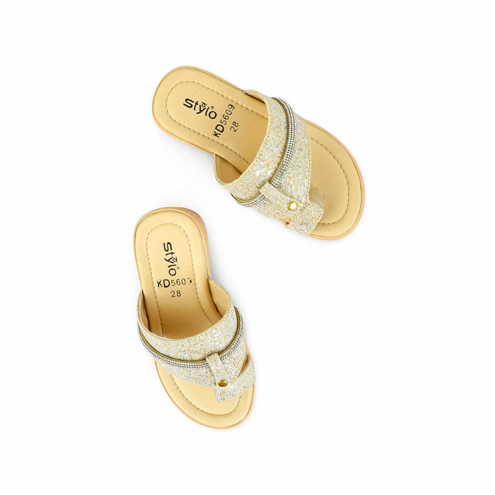 Girls Golden Fancy Sandal KD5633